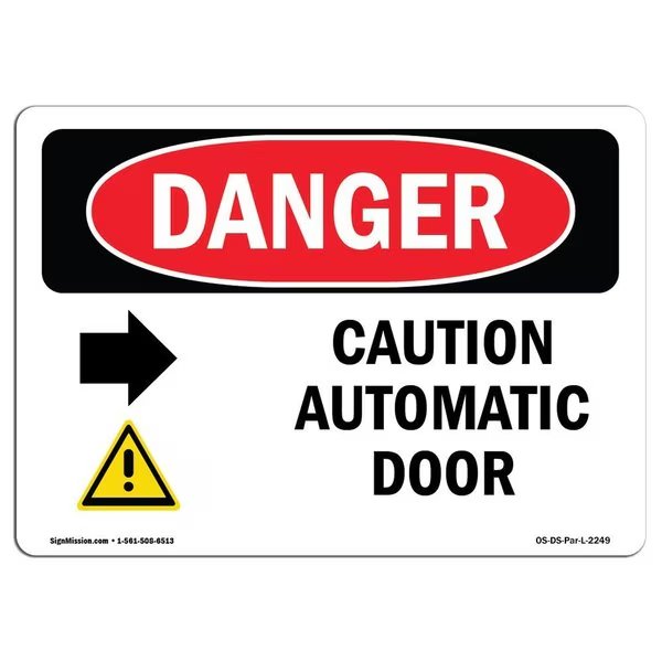 Safety Sign, OSHA Danger, 12